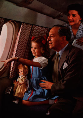 Promotional photo of passengers on Britannia (Bristol Aero Collection).