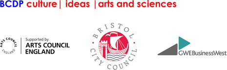 BCDP Partner logos: Arts Council, Bristol City Council and GWE Business West