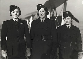 Three of the first of eight women pilots to join the ATA in January 1940: Pauline Gower, Winifred Crossley and Margaret Cunnison.