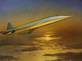 Artist's impression of Concorde (Rolls-Royce Heritage Trust).