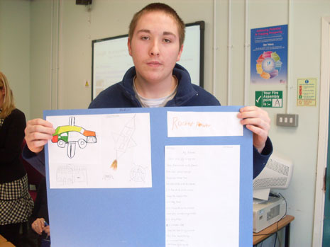 We've been running creative writing workshops for Vocational Access students at the Bedminister and Ashley Down campuses of City of Bristol College. You can see photos of some of the students who have taken part and their work, and read some of the poems they have written.