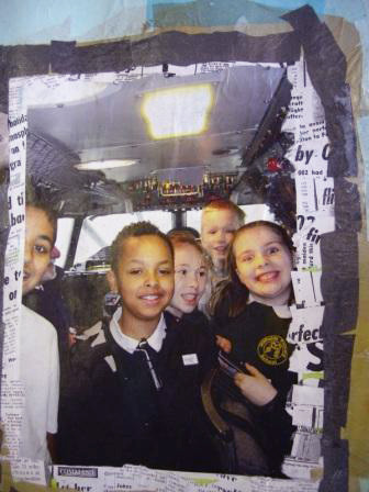Here's a photo of some of the children on their trip to Concorde added to the collage.