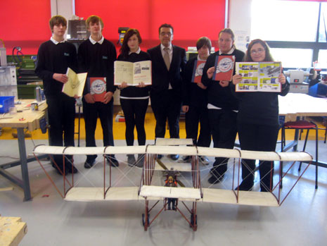 The model aircraft club at Brislington Enterprise College.