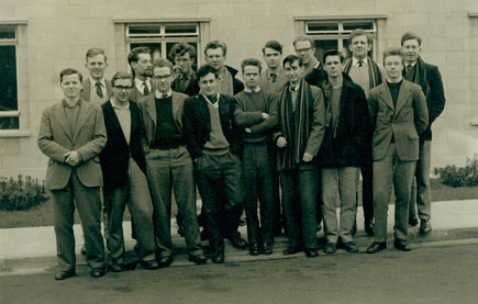 The black and white photograph shows Michael with his class at Bristol Technical College which was taken in 1960, the year they completed their apprenticeship in 1960.