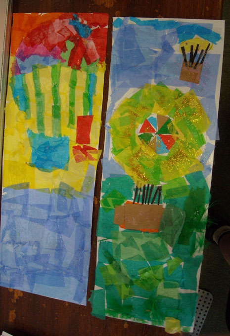 Year 6 had a BAC 100 science workshop in March and in May they had a half-day collage-making workshop.